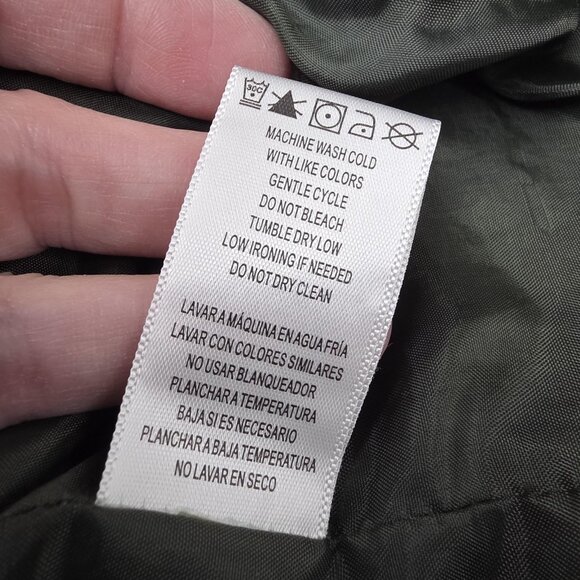 Love 8 Shirt Womens Extra Large Green Lyocell Utility Button Front Pockets - Picture 10 of 12